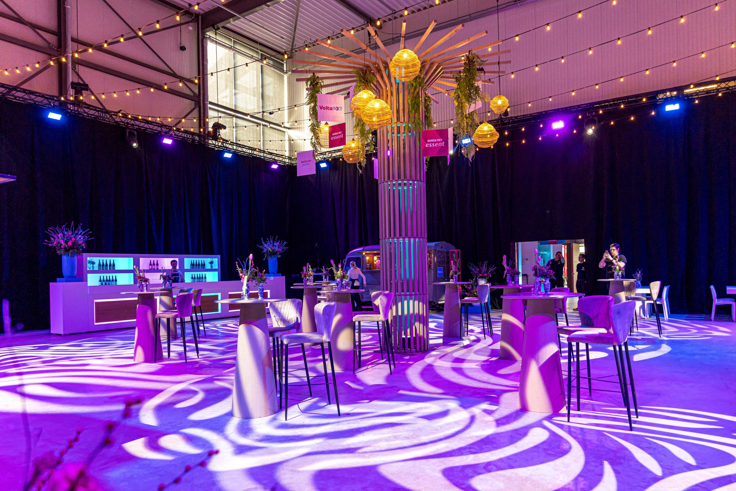 Personeelsfeest van Volta NXT gestyled door Allure